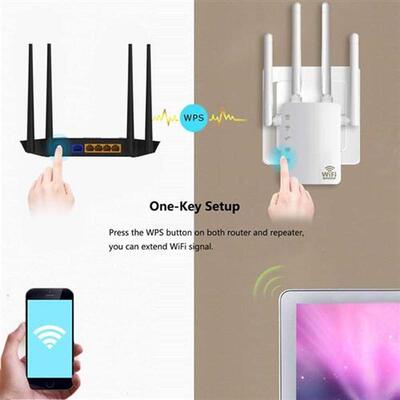 WiFi Range Extender 300/ 1200Mbps Dual Band 2.4/5GHz Wi-Fi I