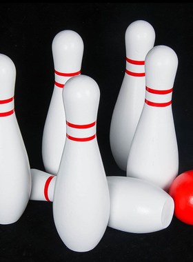 Children's Puzzle Large Wooden Fun Bowling Outdoor Sport