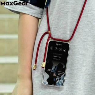 Clear Case With Crossbody Lanyard  iPhone 11 Pro X XR XS Max