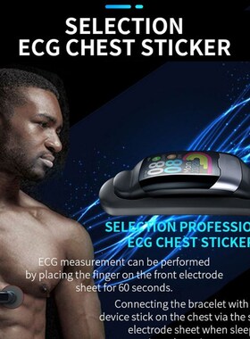 ECG PPG Smart Bracelet HRV Heart Rate Blood Pressure Monitor