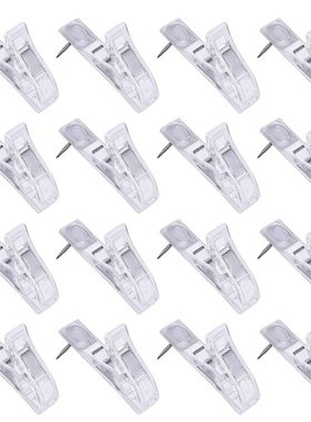 Set of 30pcs Multifunctional Clip-shaped Thumb Tacks for Cor