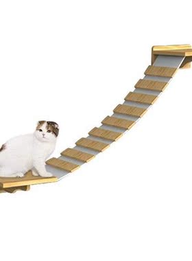 Wall-mounted Cat Ladder Steps Pet Cat Solid Wood Staircase