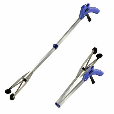 1PC Folding Garbage Picker Alloy Trash Grabber Waste Leaves