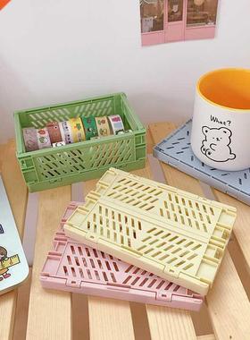 Mini Folding Plastic Storage Box Collapsible Storage Contain