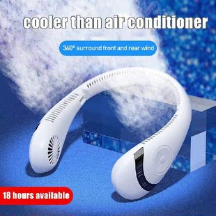 Portable Hanging Neck Fan Portable Cooling Fan USB 360