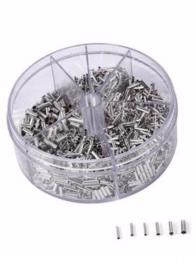 1900pcs Mixed 5 Models Bared Bootlace Ferrule Kit Non Insula