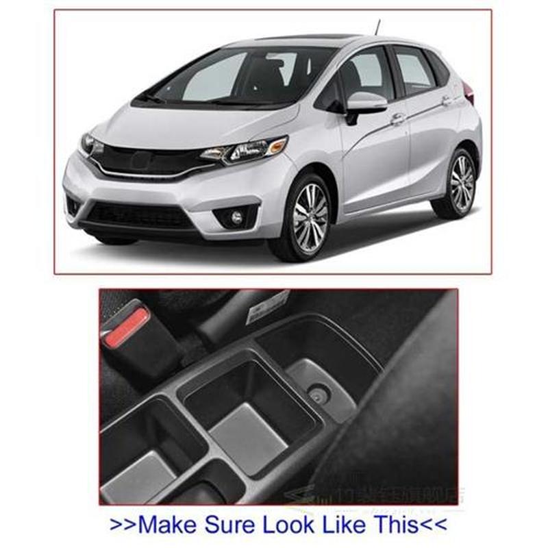 Centre Console Storage Box Armrest For Honda Fit Jazz 2014-2