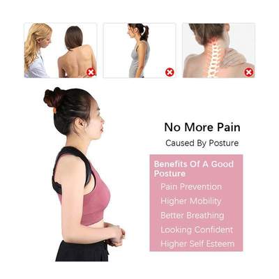 Adjustable Back Brace Support Invisible Shoulder Posture Cor