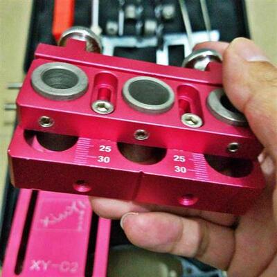4 In 1 Woodworking Drill Guide Kit Locator Aluminium Alloy D