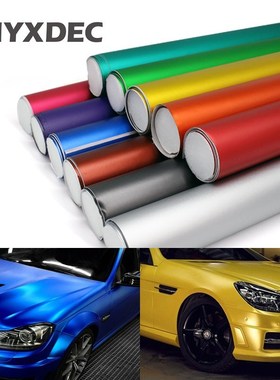100*30CM Polymeric PVC Matte Chrome Vinyl Car Wraps Film Sti