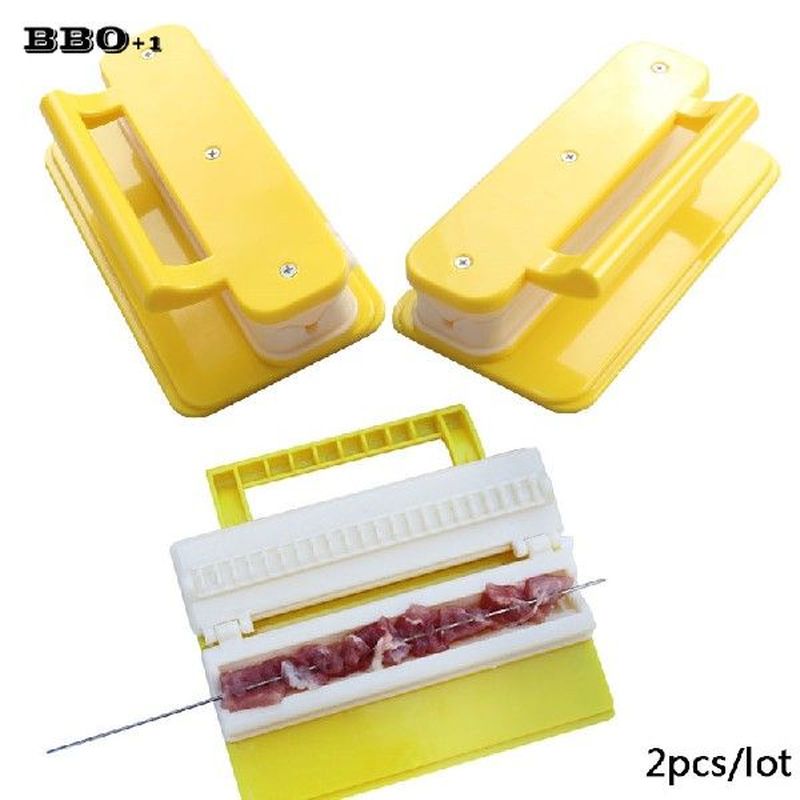 2pcs BBQ Skewer Machine Multi functional Barbecue Skewers
