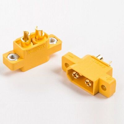 5PCS Yellow XT60E-M Mountable Male Plug Connector For RC