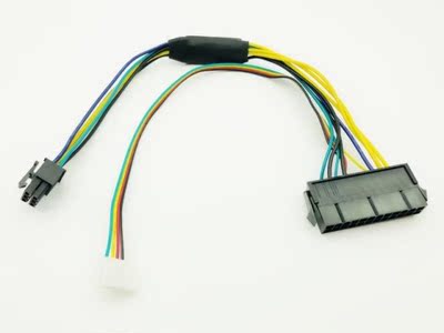 10PCS ATX 24pin to Mboard 2Port 6pin Adapter Power Supp