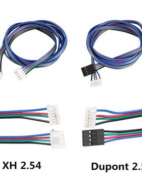 4PCS 3D Printer Motor Cable Connector 100CM HX2.54/Dupont 2.