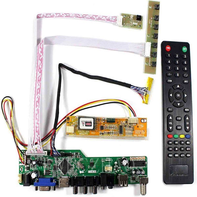 New TV56 Kit for B154EW02 V1/V2/V3/V6/V7 TV HDMI VGA AV USB