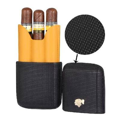 COHIBA Gadgets Leather Cigar Case Travel Humidor Holder