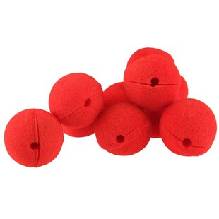 10Pcs Adorable Red Ball Sponge Clown Nose for Party Wedding