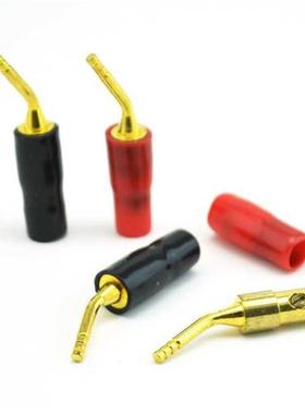 5000pcs Gold-plated Amp Speaker Cable Wire Pin Plug Connecto
