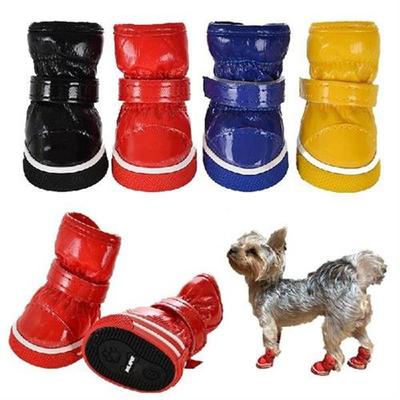 4pcs/set Yorkie Pet Winter Dogs Puppy Snow Dog Shoes