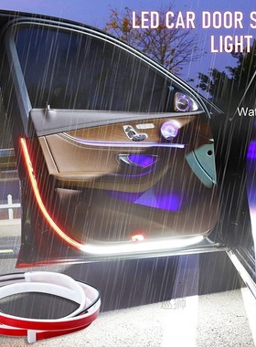 LED Car Door Welcome Light Safety Warning Streamer Lamp Stri