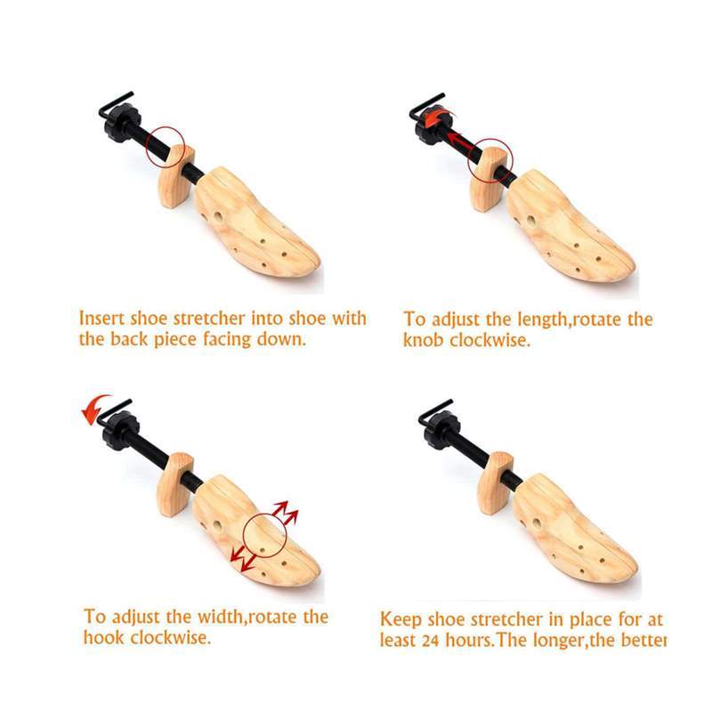 Unisex 1 Piece Shoe Stretcher Wooden Shoes Tree Shaper Rack,