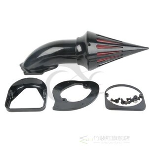 Motorcycle Chrome/Black Spike Air Cleaner Intake Filter For