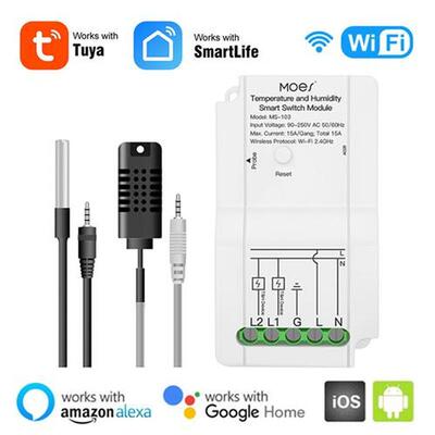 Tuya WiFi Smart Temperature Humidity Switch Module Sensor
