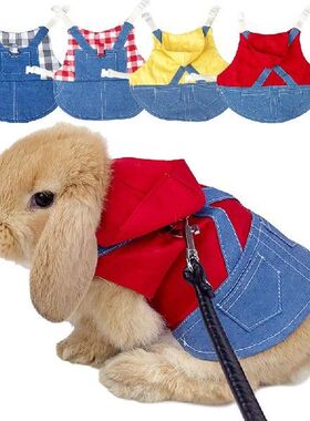 Pet Rabbit Soft Flower Skirt Overalls Small Animal Clothes