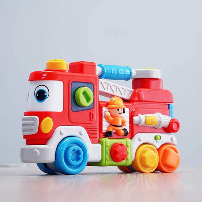 GizmoVine Toy Cars for Boys 3 Year Old, Friction Fire Truck