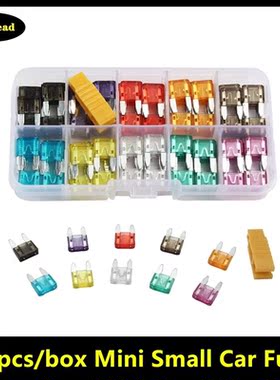 100pcs/box Car Fuses 2A 3A 5A 7.5A 10A 15A 20A 25A 30A 35A A