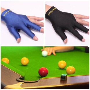 2 Colors Spandex Snooker Billiard Cue Glove Pool Left Hand O