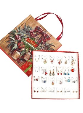 Christmas Ear Studs Earring Dangle Hook Drop Necklace Countd