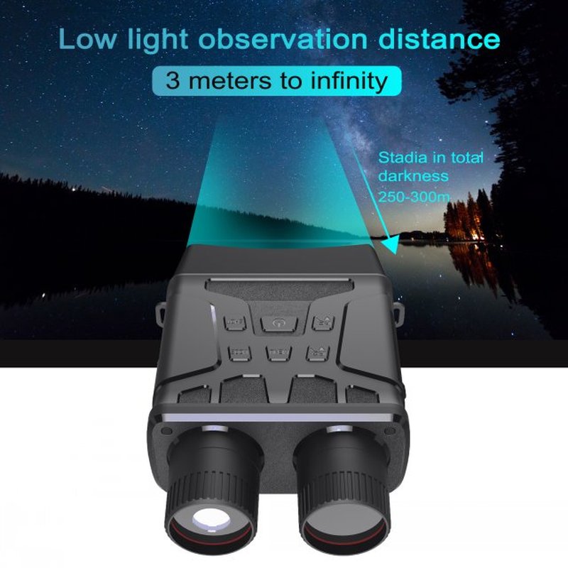 10 Megapixel 1080P Binocular Night Vision Device High Magnif