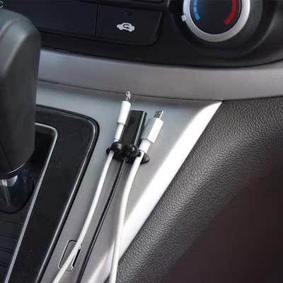 Car Wire Cable 8pcs Organizer SB Charging Cable Holder Tie