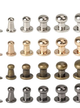 10Sets Metal Alloy Knob Screw Rivets Studs DIY Crafts Leathe