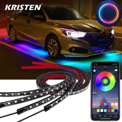 Car Underglow Light Flexible Strip LED Underbody Lights Remo
