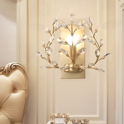 E14 Wall Sconce Crystal Wall Light Simple And Creative Bedro