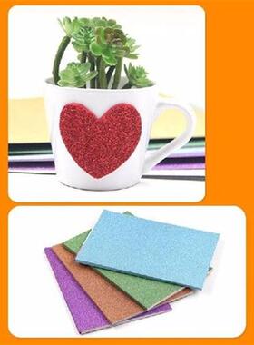 10Pcs/Pack A4 Powder Glitter EVA Foam Paper Sponge Sheet