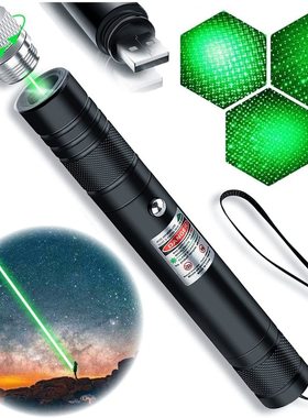 High Powerful Green Laser Torch Pointers- Usb 10000m Multifu