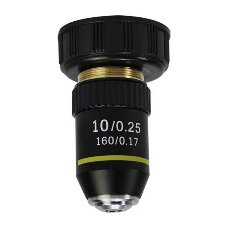 4Pcs 4X 10X 40X 100X 195 Biological Microscope System Biolog