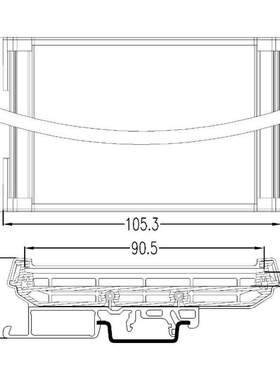 UM90S PCB Length151-200mm plastic project box abs enclosures