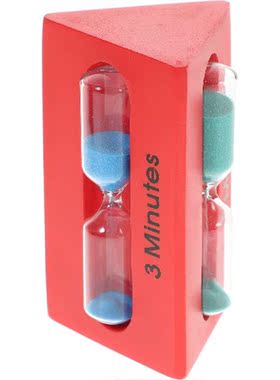 Portable 3 Minute Timer Time Out Stool Sand Timer Sand