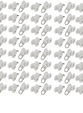 80pcs 12mm Dia Twin Wheel Curtain Track Rail Slide Rolling R
