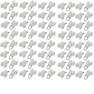 80pcs 12mm Dia Twin Wheel Curtain Track Rail Slide Rolling R