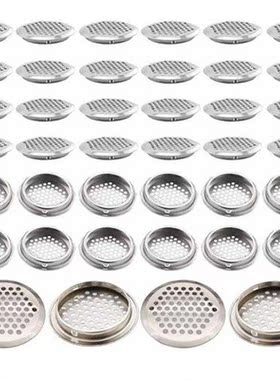 40Pcs Circular Air Vents 2.1 Inch(53Mm) Soffit Vents Stainle