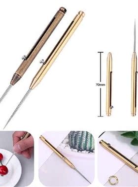 Reusable Portable Push-Pull Spring Toothpick Holder