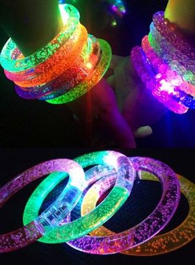 Light Up Bracelet Acrylic Flash LED Light Emitting