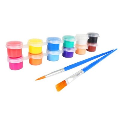 2ml 12 Vibrant Colors Washable Gouache Paint 适用于 Kids Sch