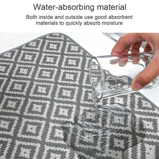 New 1pc Dish Drying Mat For Kitchen Sink Drainer Microfiber