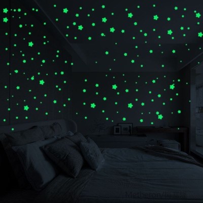 127Pcs 3D Stars Glow In The Dark Wall ers Luminous Fluoresce